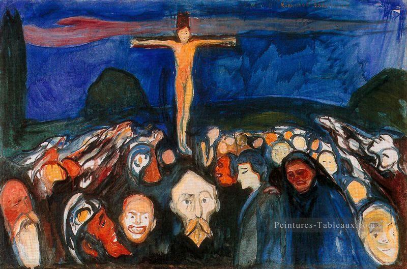 Golgotha 1900 Edvard Munch Peintures à l'huile
